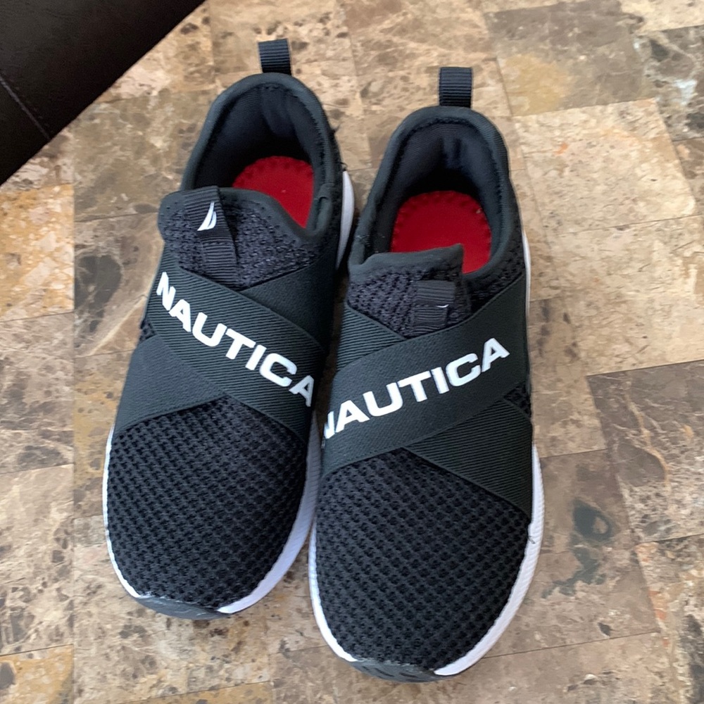 boys nautica sneakers used once